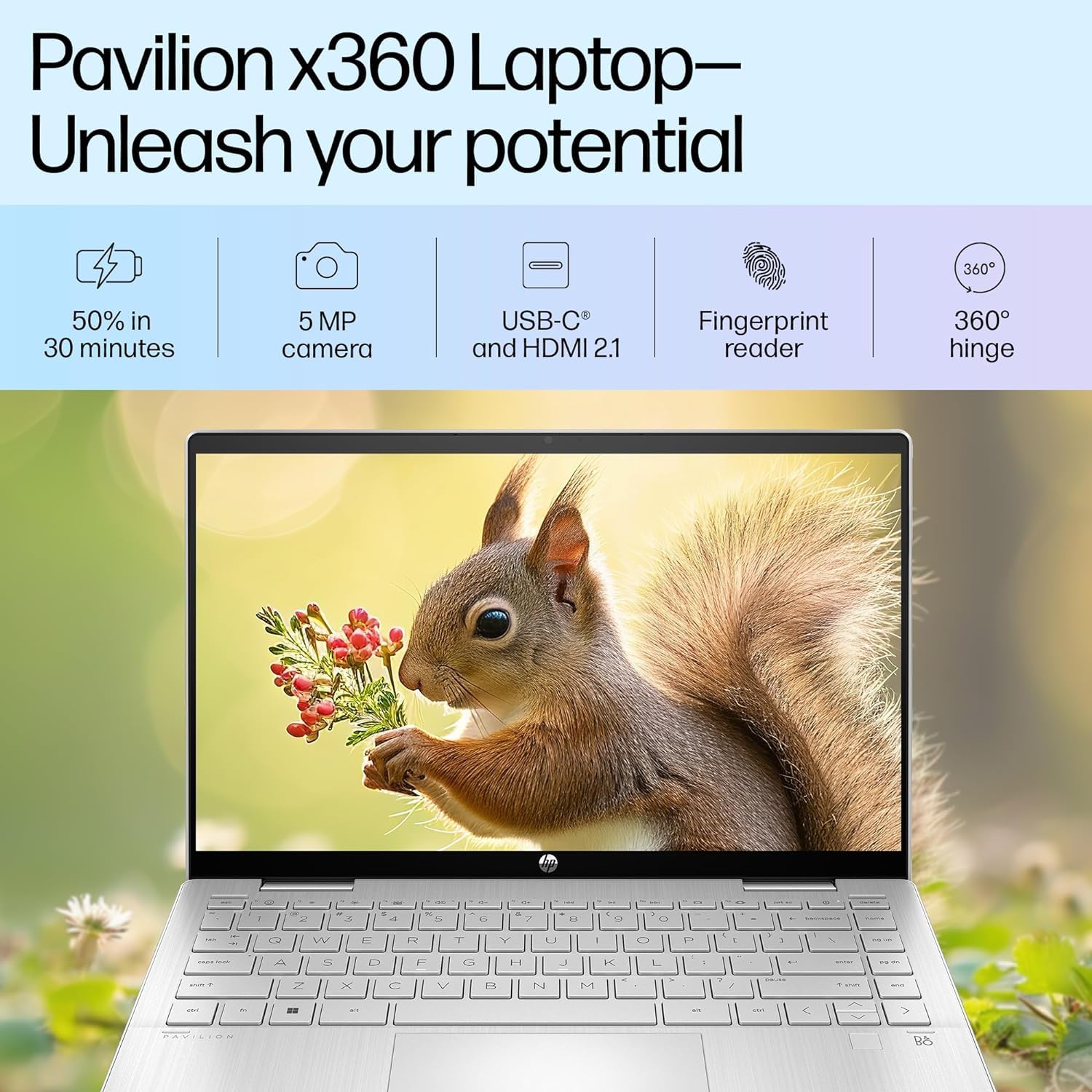 HP Pavilion x360 2-in-1 Laptop: 13th Gen Intel Core i5-1335U, 16GB RAM, 512GB SSD, 14-inch FHD Touchscreen - Image 4