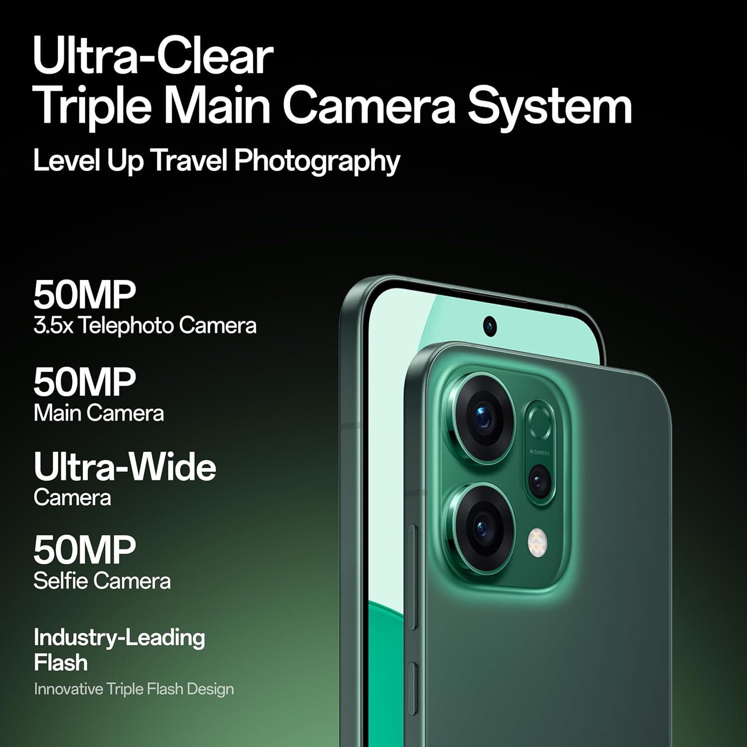 OPPO Reno14 5G (Pearl White, 8GB RAM, 256GB Storage) - Certified Refurbished | 50MP Telephoto Portrait Camera | 6000mAh Massive Battery - Image 4