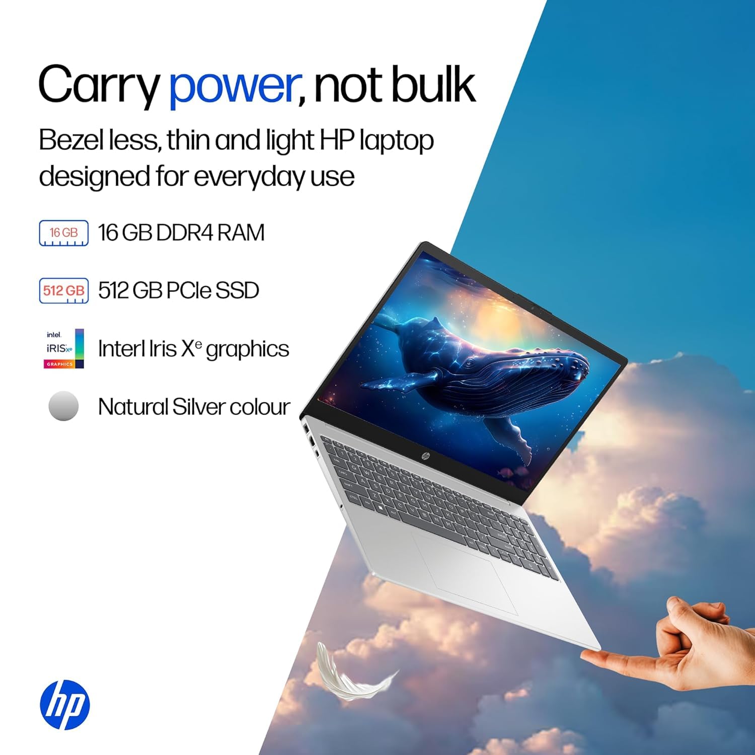 HP Laptop 15: 13th Gen Intel Core i5-1335U, 16GB DDR4 RAM, 512GB SSD, 15.6-inch FHD Display, Intel Iris Xe - Image 3