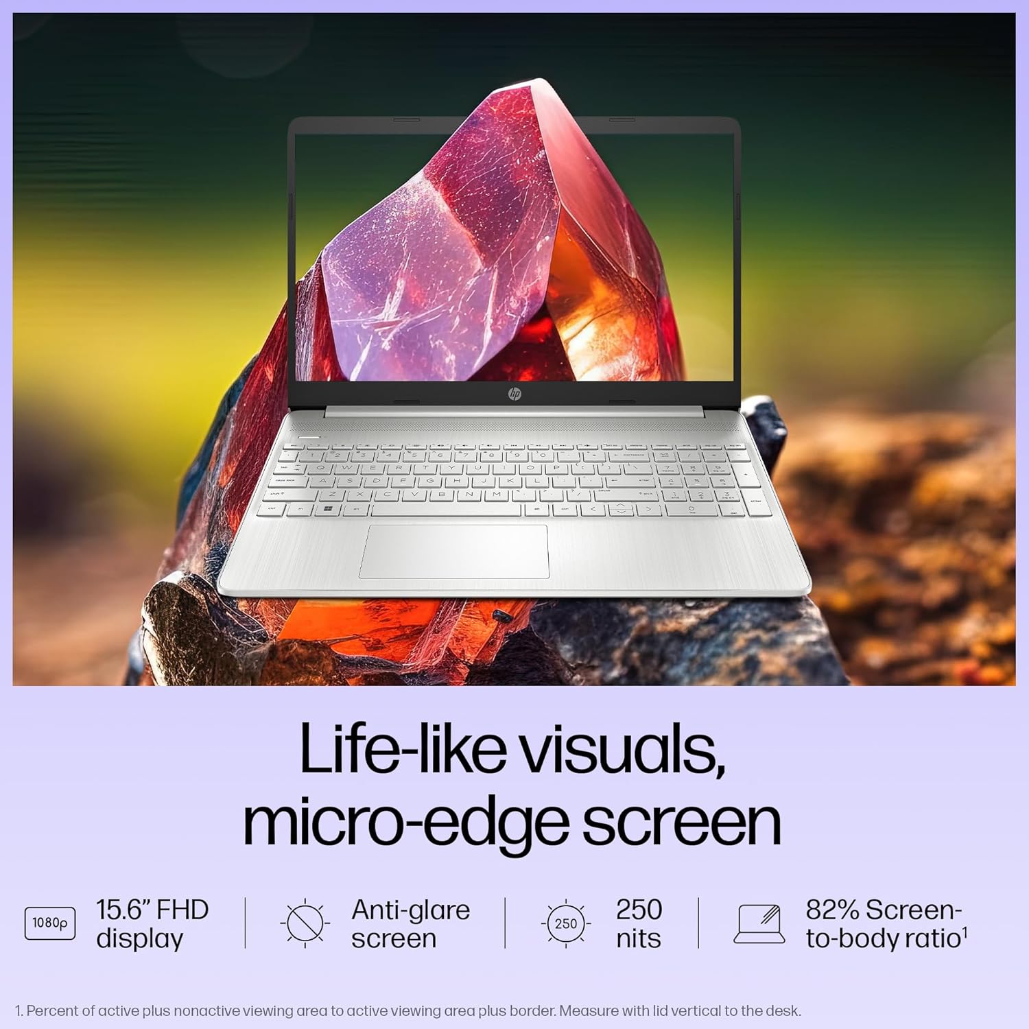 HP 15s (Natural Silver, 8GB RAM, 512GB SSD) - Certified Refurbished | 12th Gen Intel Core i3-1215U | 15.6" Anti-Glare FHD Display - Image 5